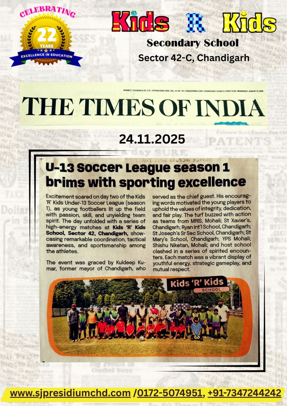 U-13 Soccer League